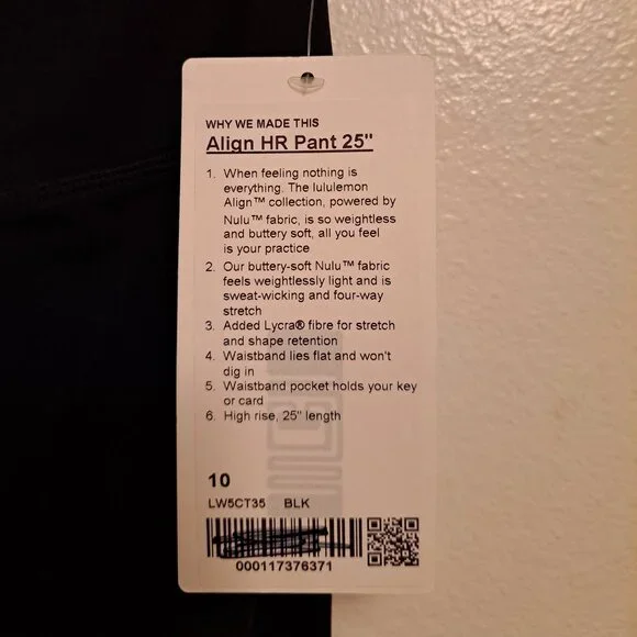 New With Tags lululemon Align HR High-Rise Pant 25" - Picture 9 of 13